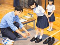 ＜急募＞【1/31・未経験OK】武庫川女子大学附属中学校新入生向け　シューズ採寸・案内スタッフ　/　春から中学生になる新入生をサポートする、やりがいのあるお仕事です！の詳細画像