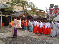 京都恵美須神社　十日ゑびす大祭スタッフ募集（巫女・荷だし）男性も歓迎の詳細画像