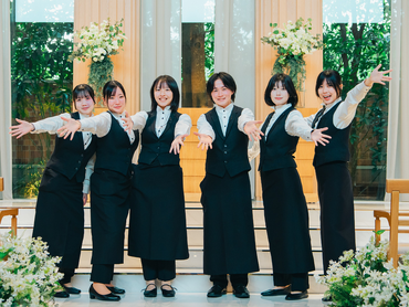 <駅チカ・週1&4h～で働きやすい◎>未経験から始めた学生アルバイトさん多数！結婚式の接客&サービスのお仕事を通して"特別な1日"を一緒に創りませんか？