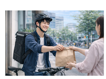 【学生限定】スキマ時間で稼げるフードデリバリー｜自転車OK／未経験歓迎／高収入可／週1〜／月給20万円可