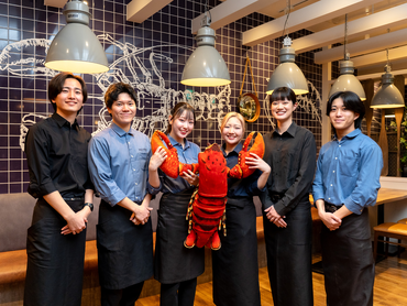 ★レッドロブスター逗子店★95%が学生♪未経験OK！授業も考慮◎土日祝はプラス50円！自転車バイク車通勤◎