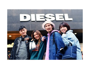 未経験歓迎◎時給1300円以上！DIESEL アパレル販売スタッフ募集！