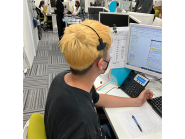 大手通販コスメ商品の受付コールセンター＆データ入力★★1日3ｈ～の超柔軟シフト♪大学終わりにも働ける◎20時以降1360円★★