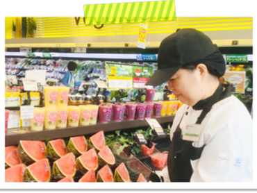＼ 地域密着型のスーパーでアルバイト ／ 野菜・果物売場スタッフ募集！ 未経験大歓迎◎週2〜OK！_平和堂　豊成店