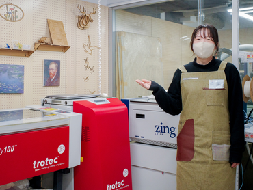 ものづくりが好きな方歓迎！デジタル工作やバーチャル体験ができるラボでの接客スタッフ／週1日〜OK！