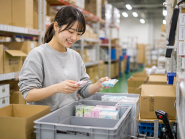 相模原市中央区　単発OK　夕勤18:00～22:00　日用雑貨の出荷準備お手伝い！最速で翌日にお給料受け取りOK!