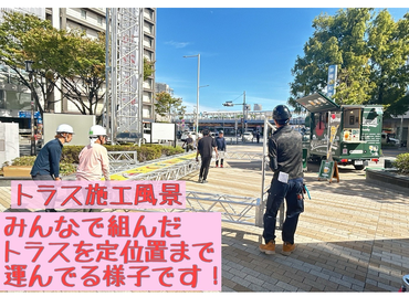 某自動車イベントスタッフ(会場ブース設営撤去補助)大募集!!!【1/7.11】　最寄：海浜幕張　【週払い可】