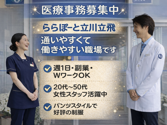 １４５０円★医療事務★土日祝★週１日OK★未経験OKの詳細画像