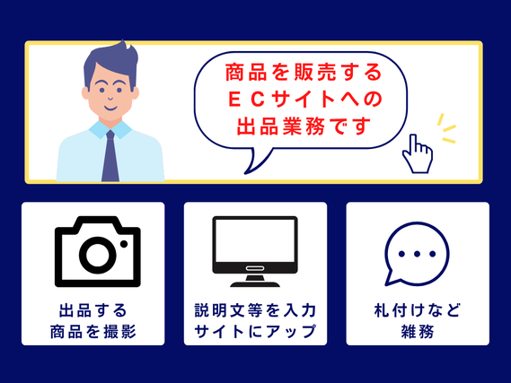 ◆シフト完全自由◆好きな時間に働ける、自由度高めのECサイト出品バイト＜天神・博多からアクセス◎＞の詳細画像