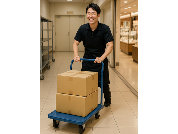 時給￥1,250×4ｈの時短勤務☆日本橋三越内での館内搬送業務☆zoom面接☆入社お祝い金￥5,000の詳細画像