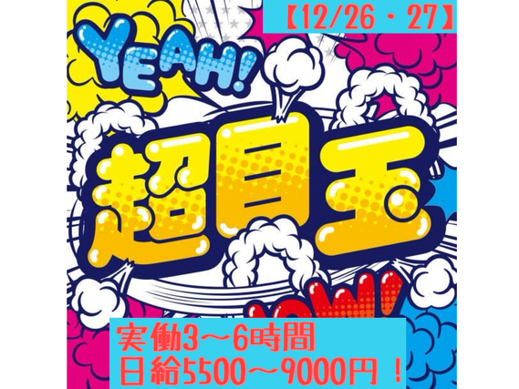 スポーツフェススタッフ(会場パネル・備品設営撤去補助)大募集!!!【12/26・27】　最寄：立川　【週払い可】の詳細画像